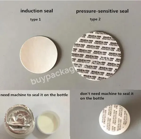 Custom Self Adhesive Pressure Sensitive Seal Gasket Press Cap Liners Foam Induction Seal Safety Tamper Seal For Bottle Jar