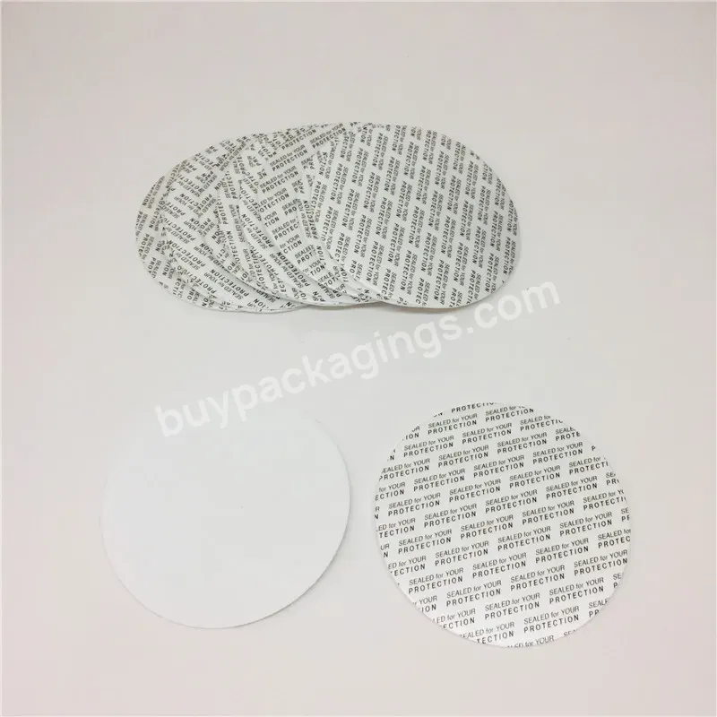 Custom Self Adhesive Pressure Sensitive Seal Gasket Press Cap Liners Foam Induction Seal Safety Tamper Seals For Bottle Jar