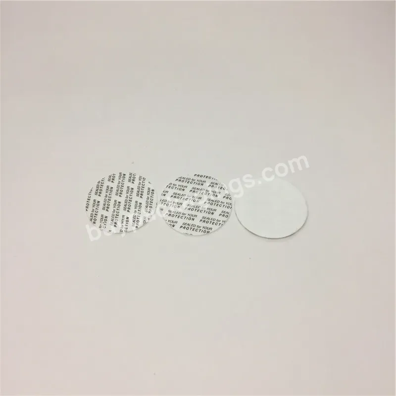 Custom Self Adhesive Pressure Sensitive Seal Gasket Press Cap Liners Foam Induction Seal Safety Tamper Seals For Bottle Jar