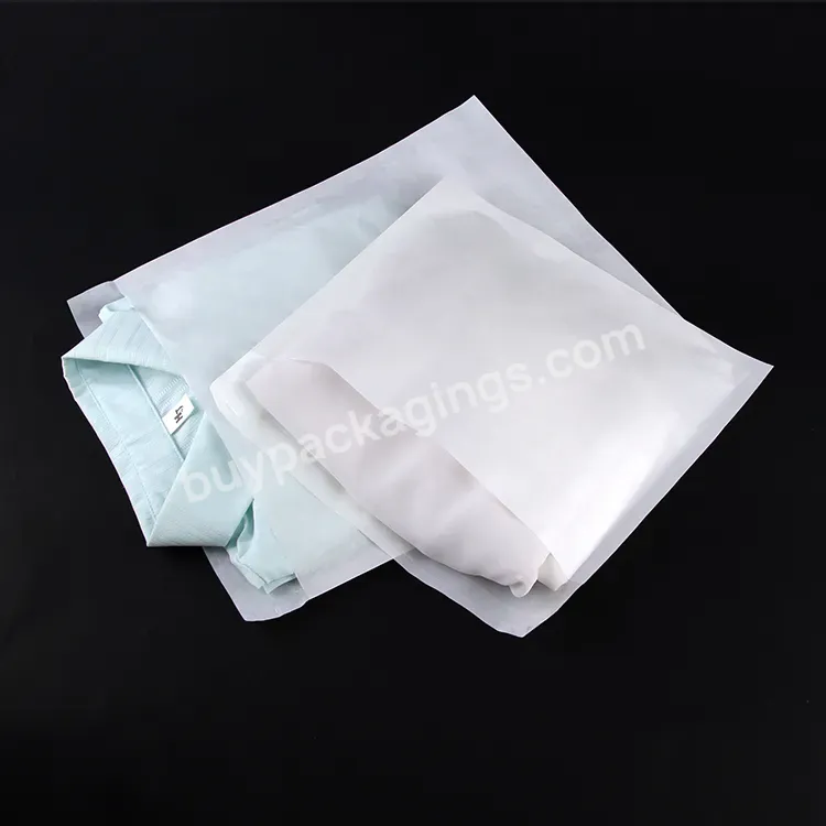 Custom Self Seal Recycle Small Clothing Packaging Mailer Envelope Eco Kraft Lined Coated Glassine Wax Paper Bag