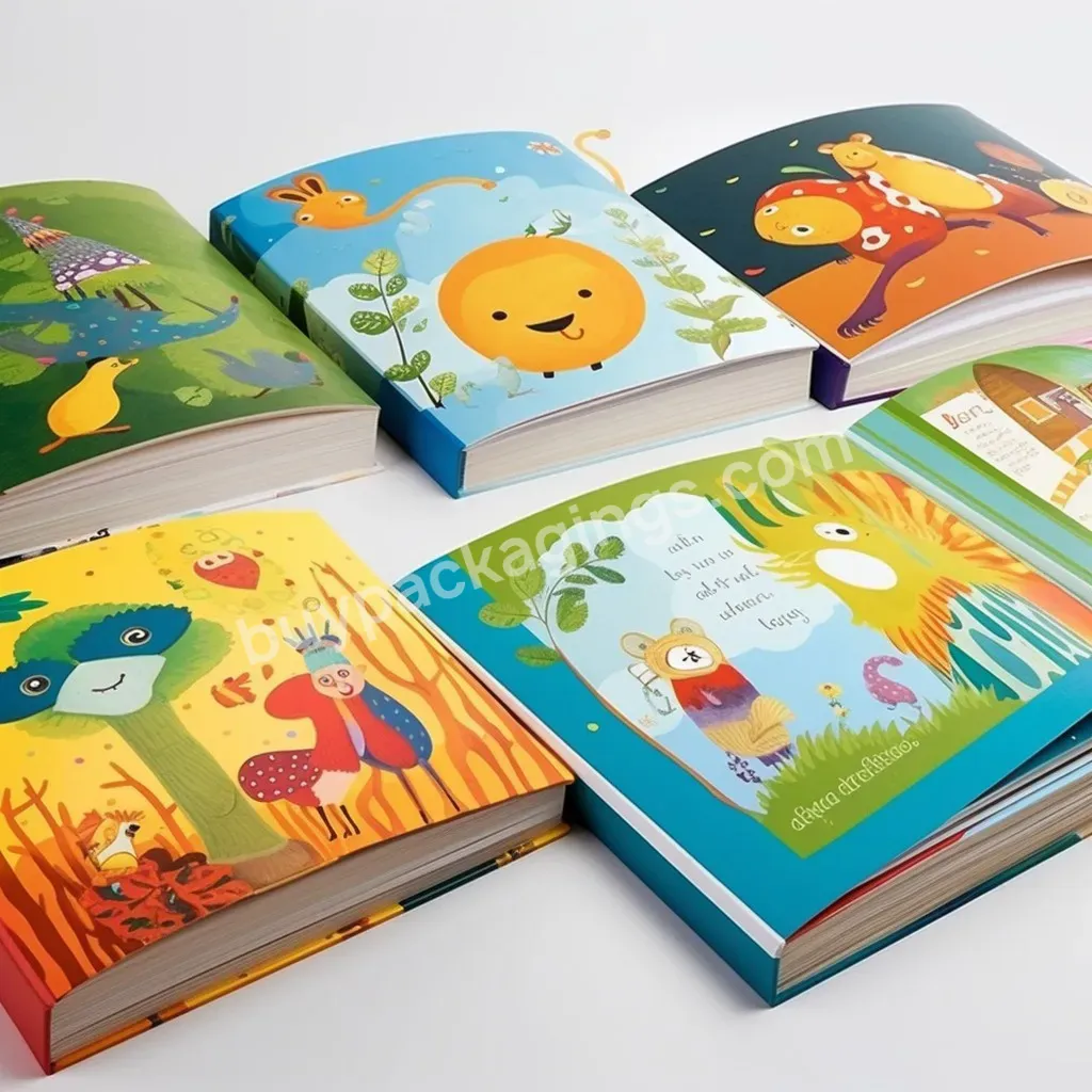 Custom Set English Books Hardcover Board Book Children's Enlightenment Educational Toy Picture Textbook