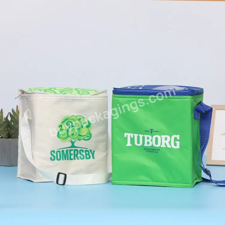 Custom Sewing Handbag Recycle Packaging Box Aluminum Foil Thickened High-grade Gift Non-woven Cooler Packaging Bag