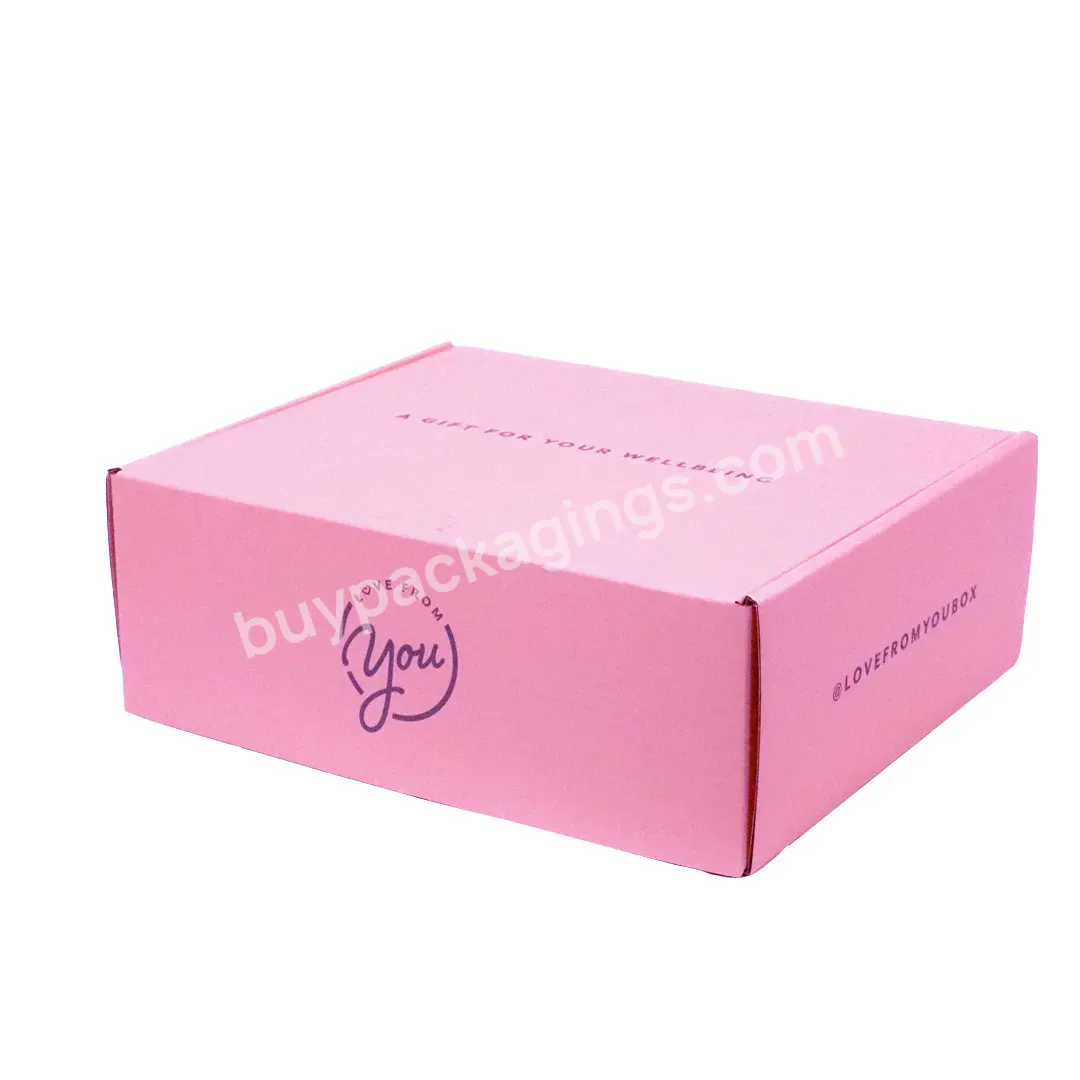 Custom Shanghai Factory Paper Box Rigid Cardboard For Clothing Underwear Clothing Packaging Corrugated Cardboard Packaging Box
