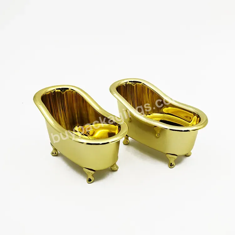 Custom Shiny Golden Small Plastic Mini Bathtub With 4 Legs Manufacturer/wholesale