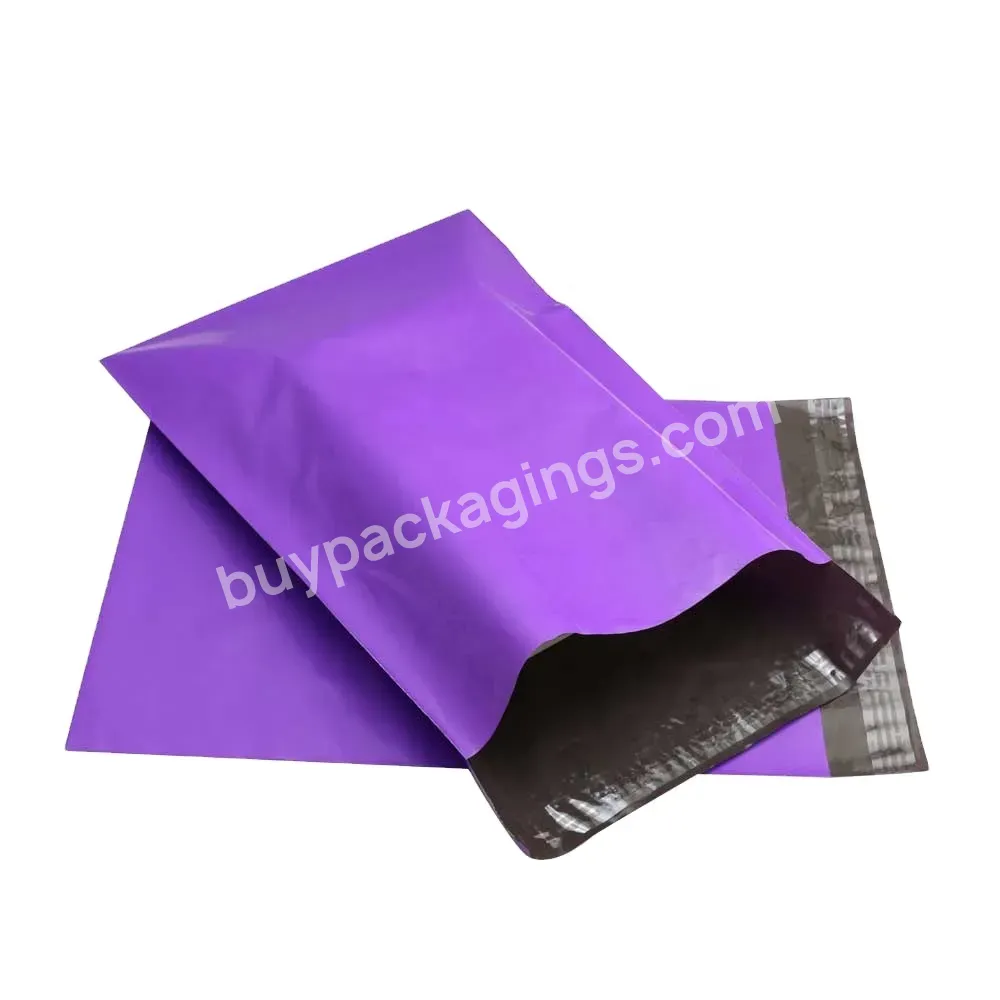 Custom-shipping-bags Colorful All Over Print Poilymailers Wholesale Eco-friendly Dark Purple Mailers For Clothing Free Sample