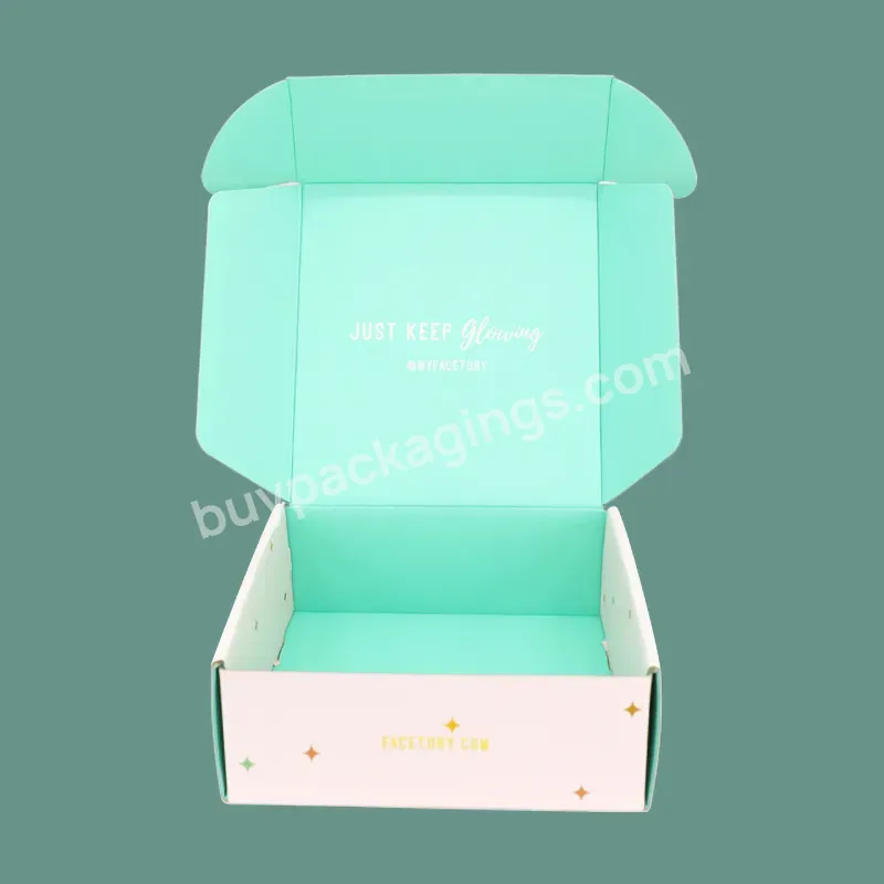 Custom Shipping Box Mailer Printing Colored Pink Corrugated Clothes Packing Boxes