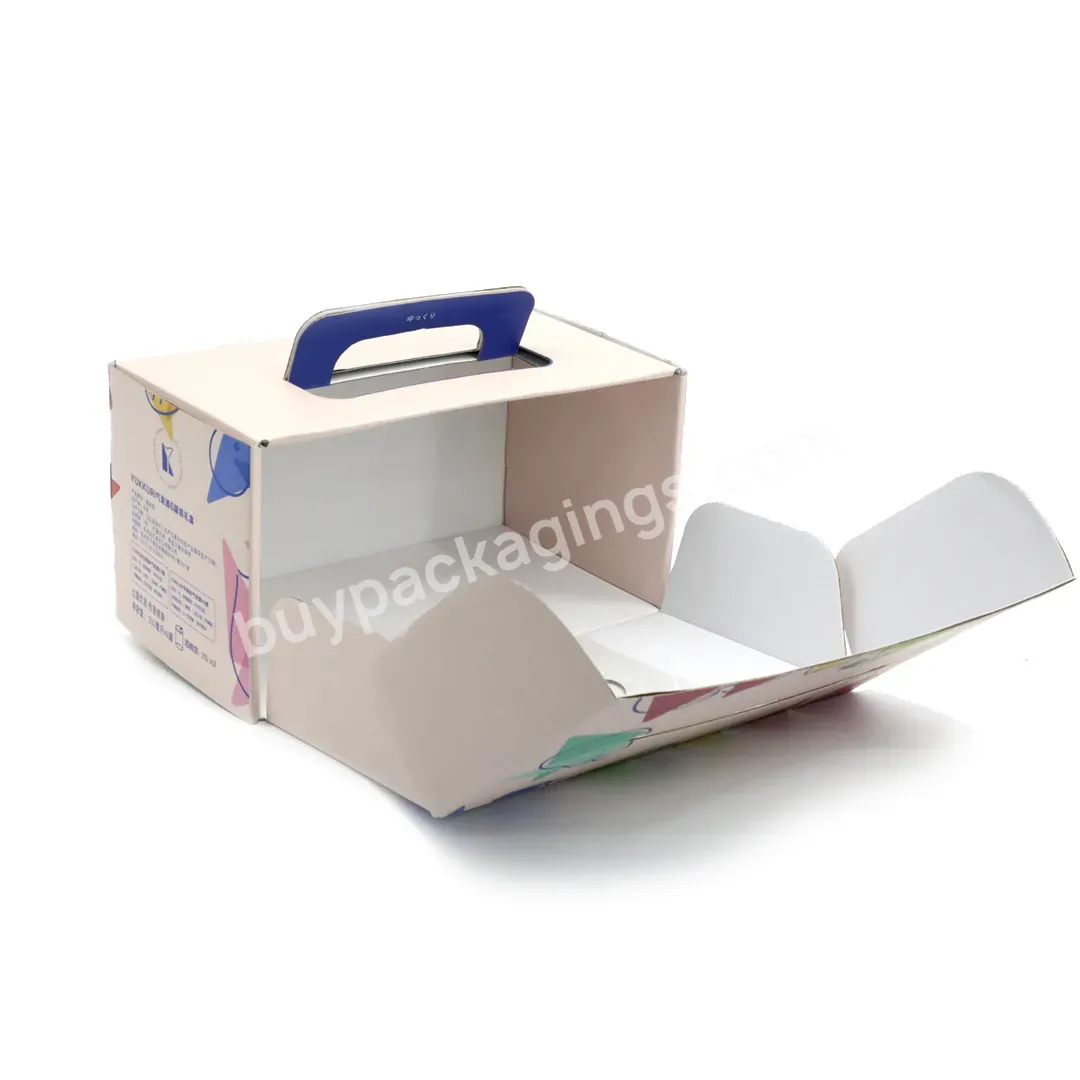 Custom Shipping Cartons Corrugated Kraft Paper Boxes Environmental Cardboard 6 Bottle Wine Box,6 Pack Beer Carrier