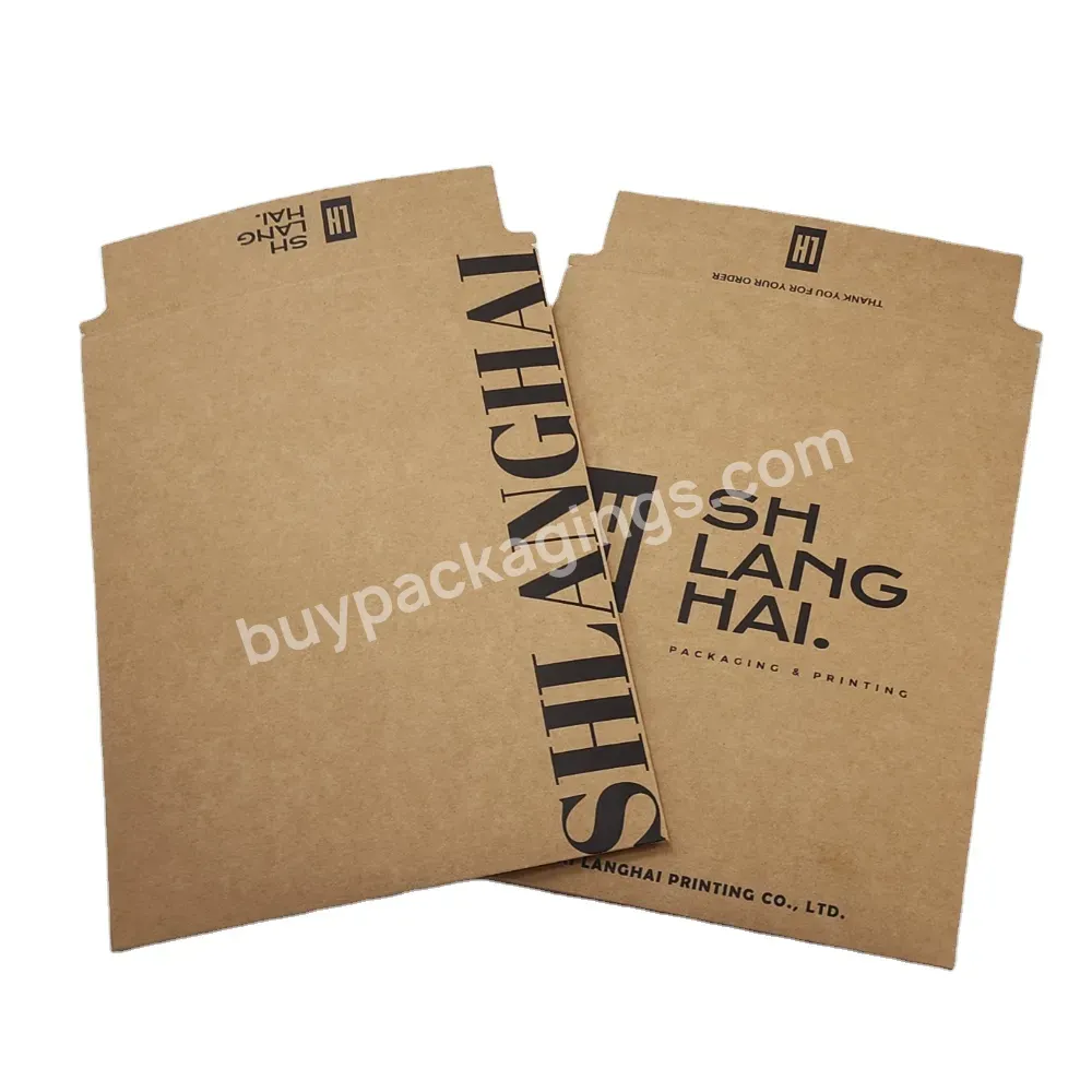 Custom Shipping Packaging A2 A3 A4 Kraft Paper Mailing Envelope Cardboard Mailer Envelope With Custom Printing Logo - Buy Cardboard Mailer Envelope,Kraft Paper Envelope,A2 A3 A4 Kraft Paper Mailing Envelope With Custom Printing Logo.