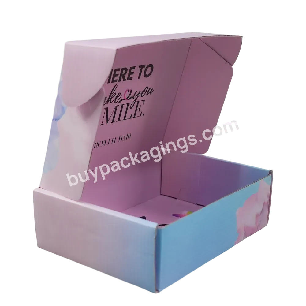 Custom Shipping Packing Box Cardboard Gift Mailer Kraft Corrugated Folding Packaging Paper Boxes