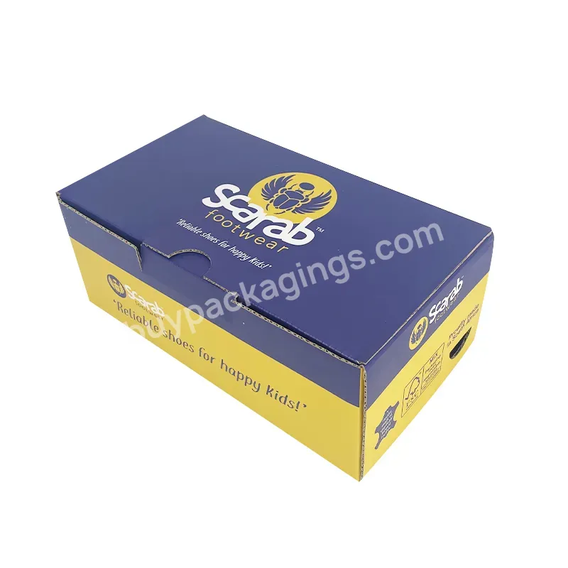 Custom Shoe Strong Box Corrugated Paper Box Shoes Packaging Box With You Own Logo