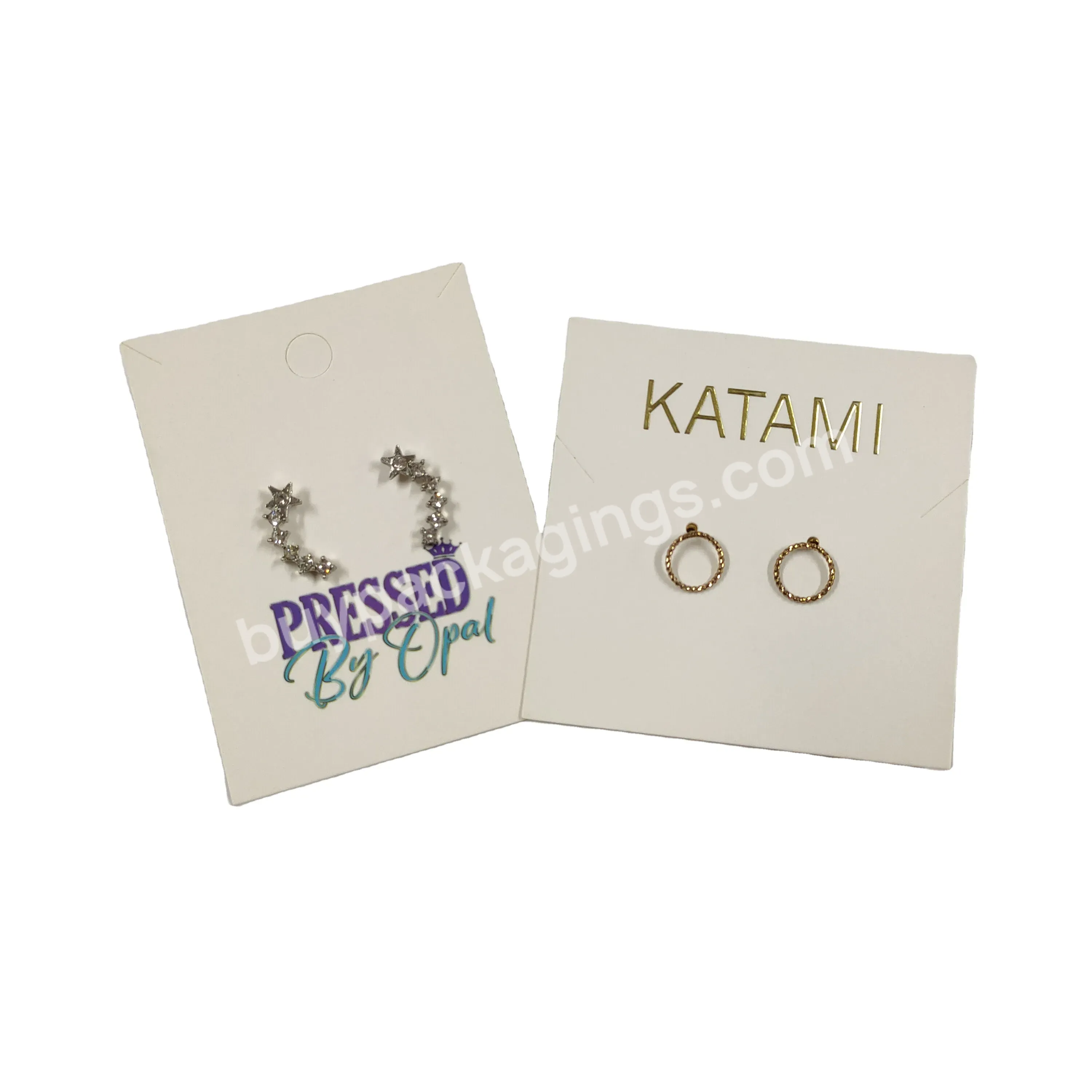 Custom Simple Business Card Printing With Logo Jewelry Paper Card