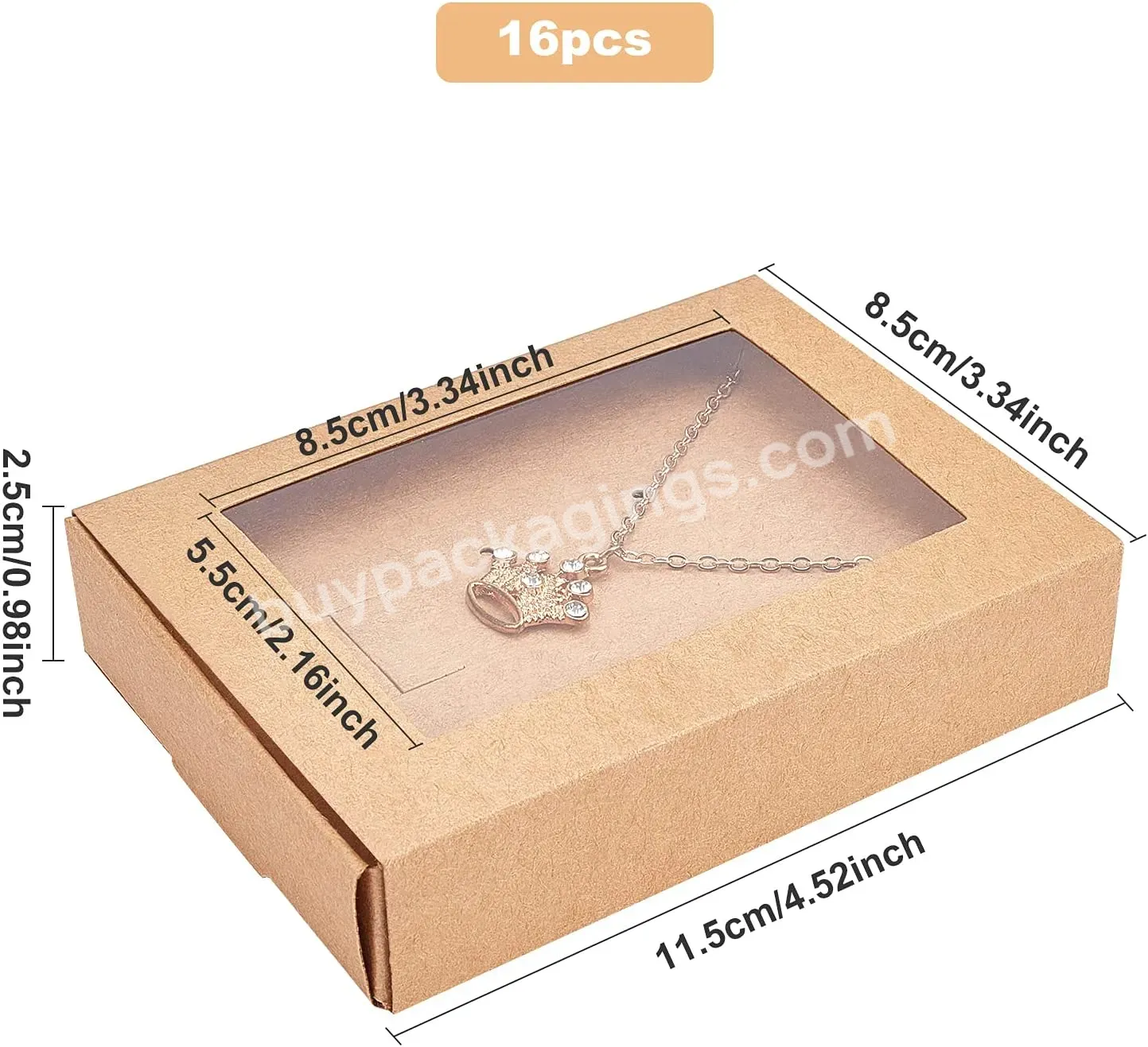Custom Size Cardboard Foldable Jewelry Carton Packaging Earring Jewelry Box Low Cost White Jewelry Packaging