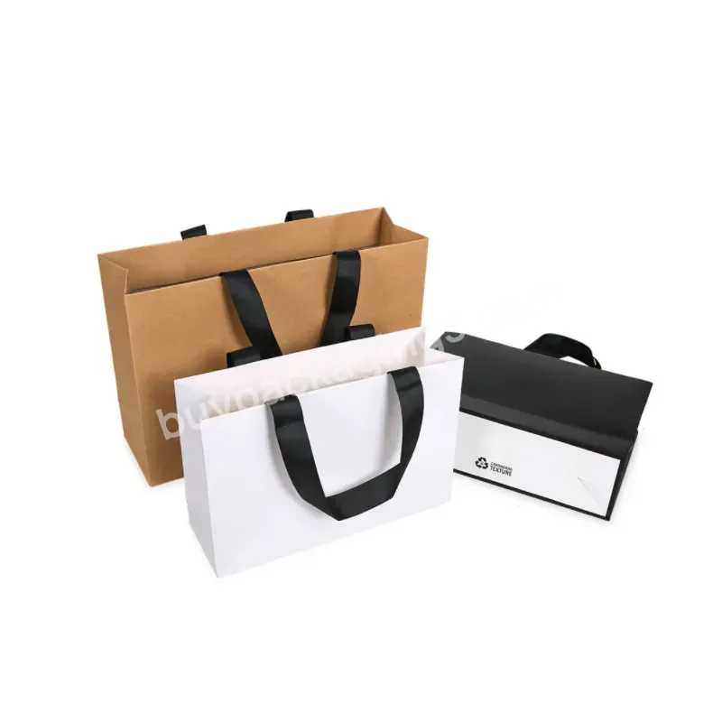 Custom Size Color 230gram Paper Shopping Bag With Rope Handle