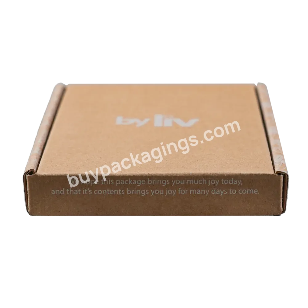Custom Size Corrugated Cardboard Self-assemble Plain Kraft Carton Shipping Box Clothing Packaging Mailer Box