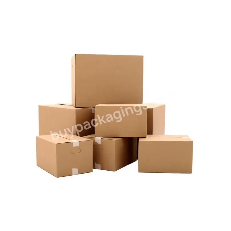 Custom Size Corrugated Carton Packing Shipping Box For Courier& Fruit& Book& Goods