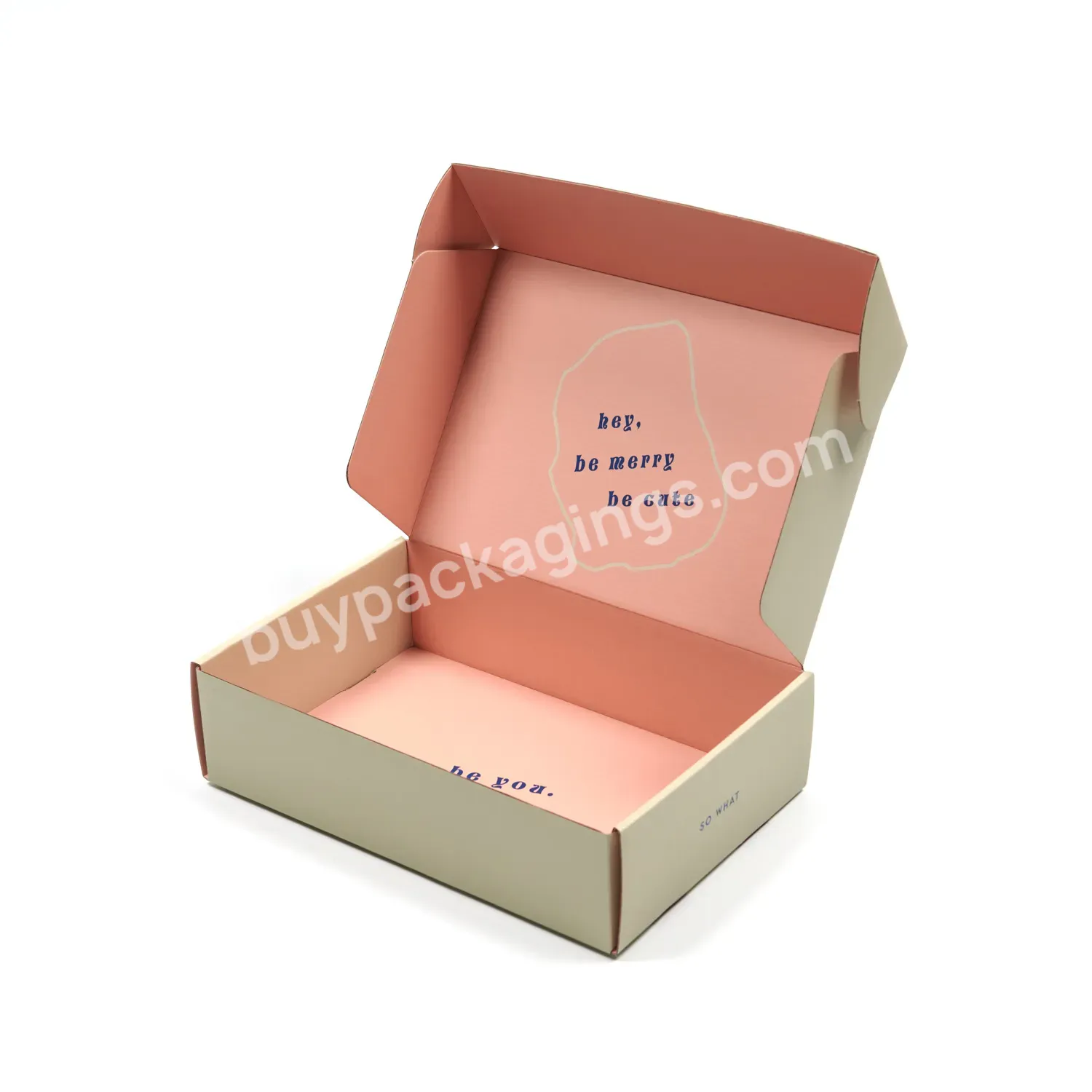 Custom Size Corrugated Shipping Mailing Mailer Cloth Shoes Underwear Paper Packaging Gift Box Manufacturers