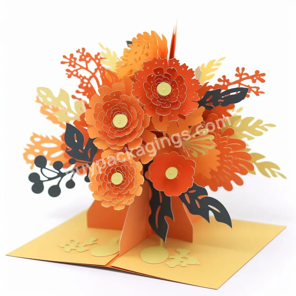 Custom Size Creative Happy Mother's Day Pop Up Greeting Cards For Mother's Day