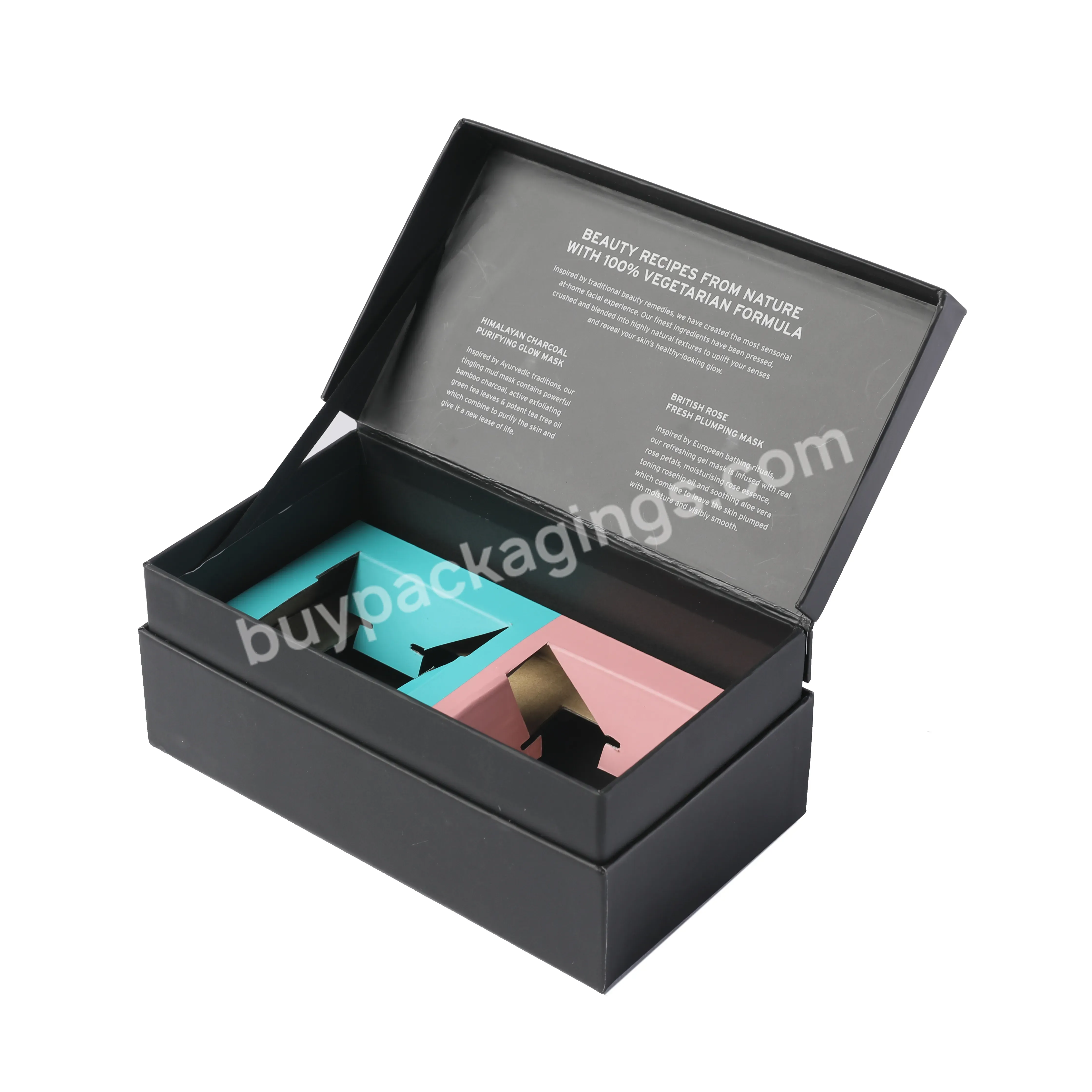Custom Size/ Design Recycled Black Vintage Elegant Perfume Tea Mug Cardboard Mystery Gift Box