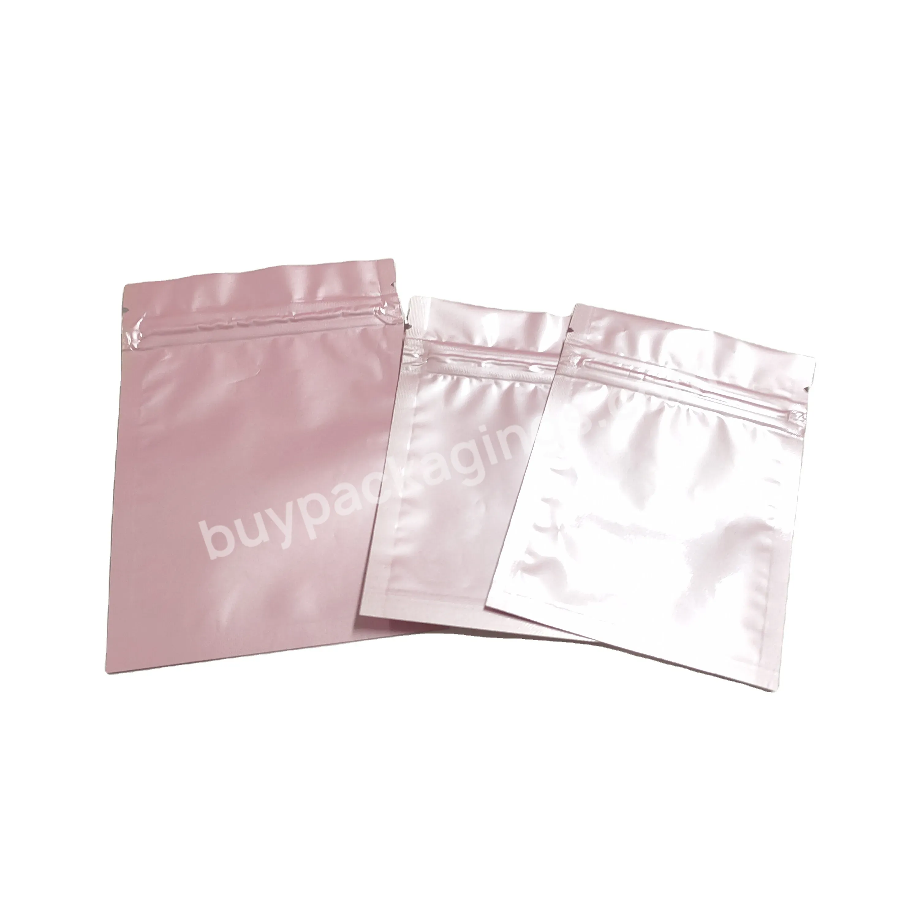 Custom Size Designed Glossy Solid Color Resealable Plastic Packaging Zip Lock Poly Bag