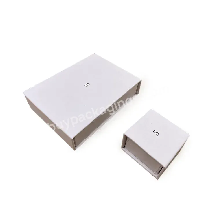 Custom Size Kraft Paper Jewelry Book Shape White Cardboard Box For Stainless Steel Jewelry Bracelet