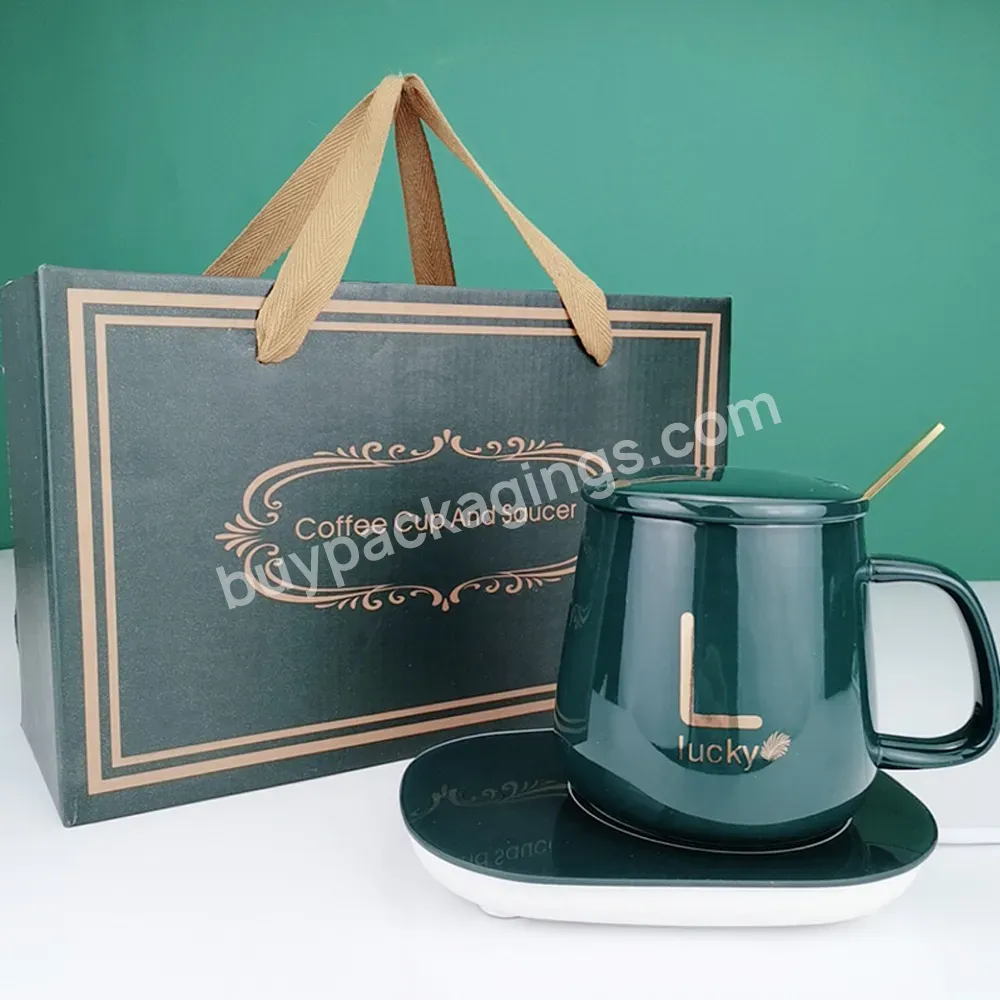 Custom Size Light Luxury Mug Sets Tea Ceramic Coffee Cup Set Gift Storage Box