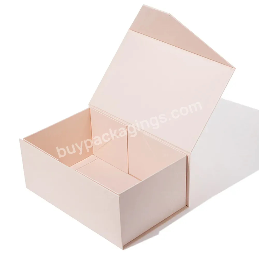 Custom Size Makeup Cardboard Rigid For Shoe Magnetic Box Packaging Luxury Folding Gift Box Packaging
