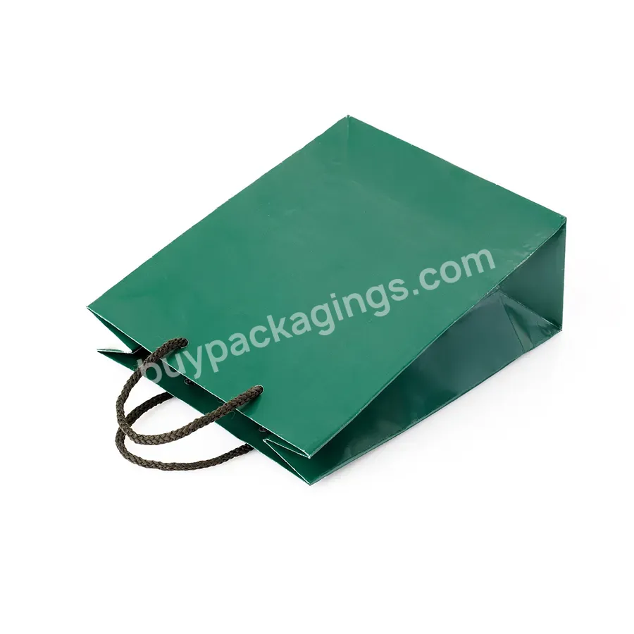Custom Size Package Paper Handle Paper Bag High Performance-price Ratio Kraft Paper Shopping Gift Bag
