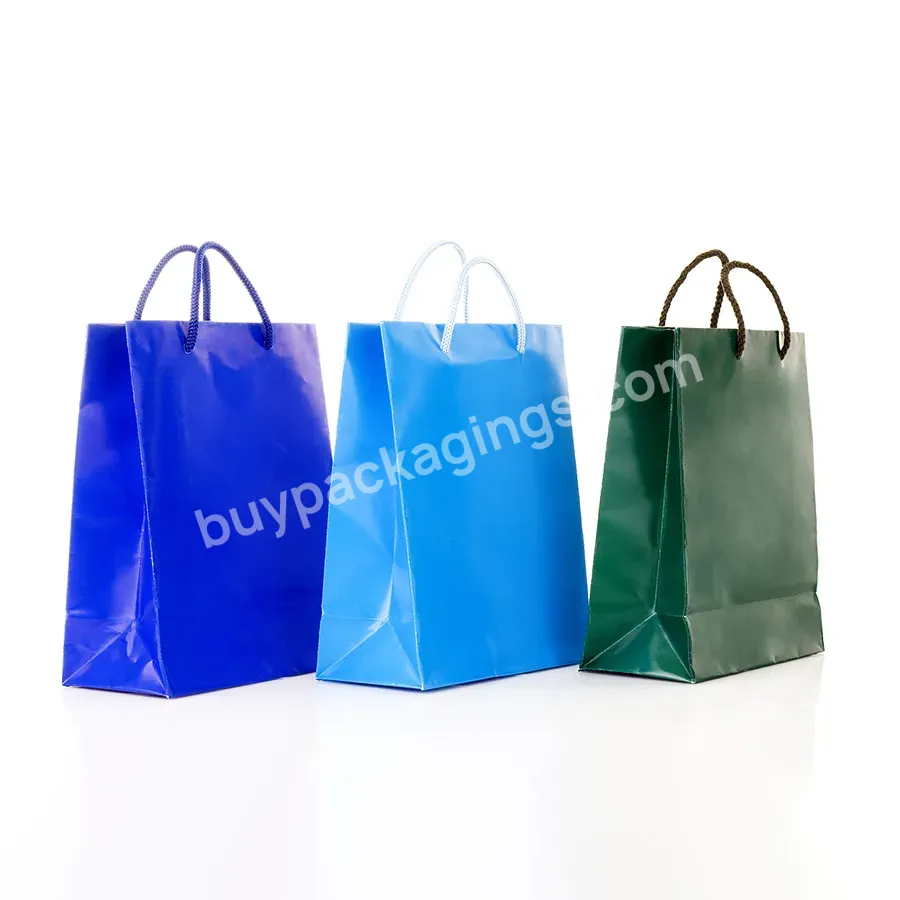 Custom Size Package Paper Handle Paper Bag High Performance-price Ratio Kraft Paper Shopping Gift Bag
