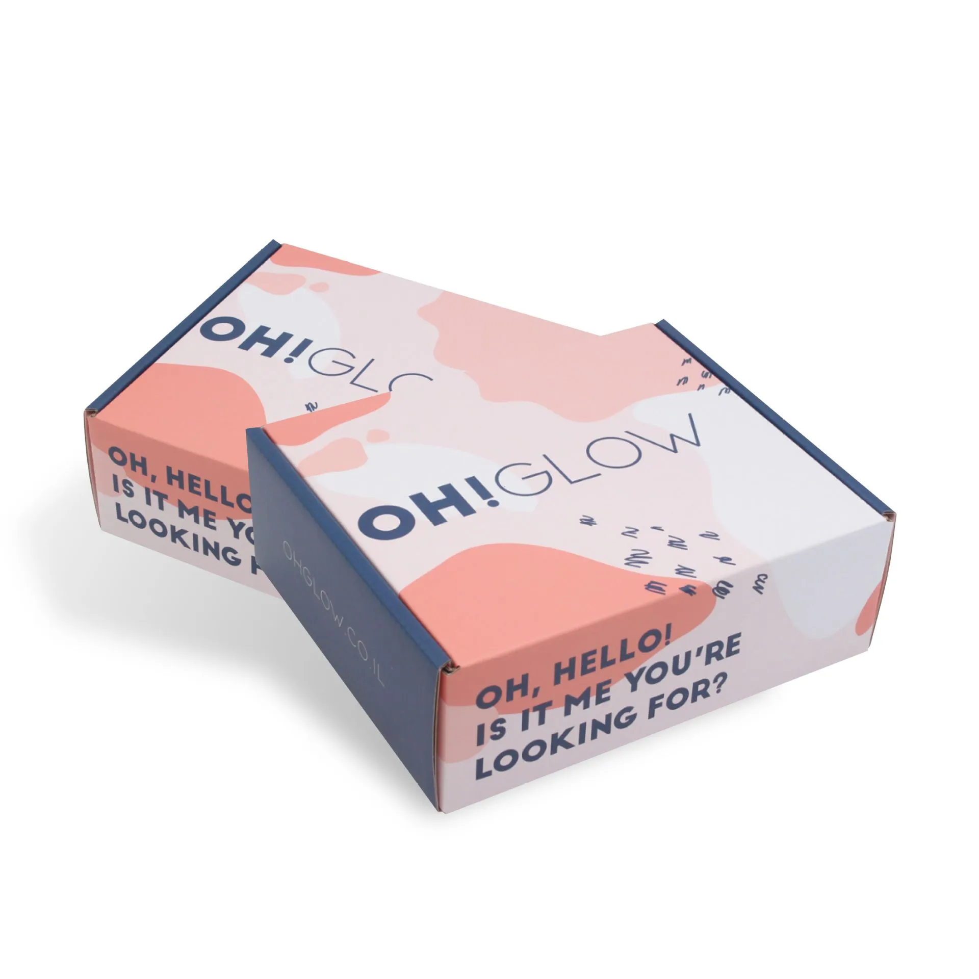 Custom size personalized fold  shipping box colorful gift box