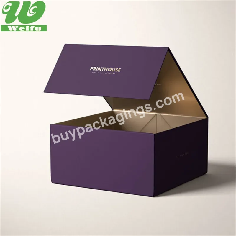 Custom Size Recyclable Cardboard Paper Hard Rigid Magnet Box Packaging Luxury Folding Magnetic Gift Box With Magnetic Lid