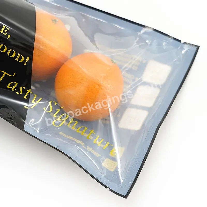 Custom Size Smell Proof Mylar Black Laminated Plastic Packaging Transparent 3 Side Seal Snack Pouch Small Bag For Food