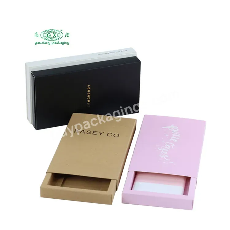 Custom Sliding Small Drawer Box Custom Phone Case Packaging For Gift Color Box Packaging
