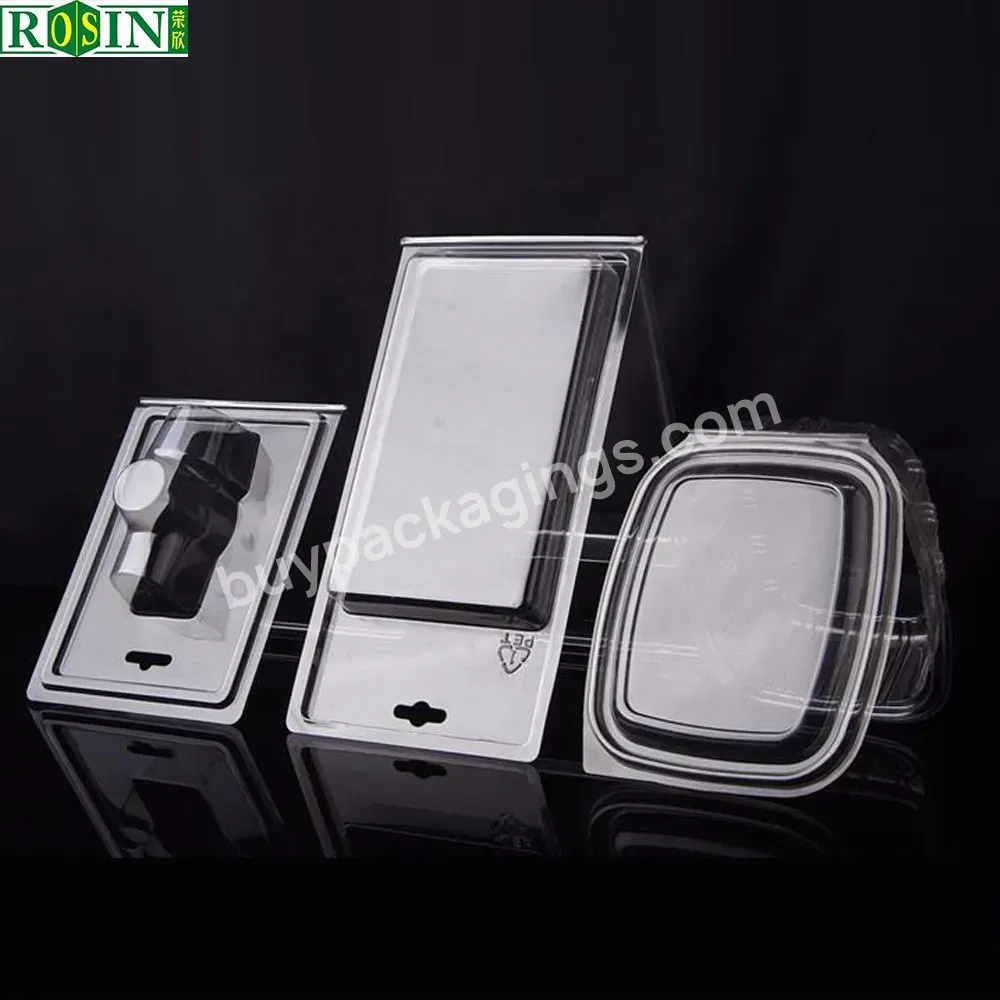 Custom Sliding Tray Paper Clear Clamshell Plastic Blister Product Packaging