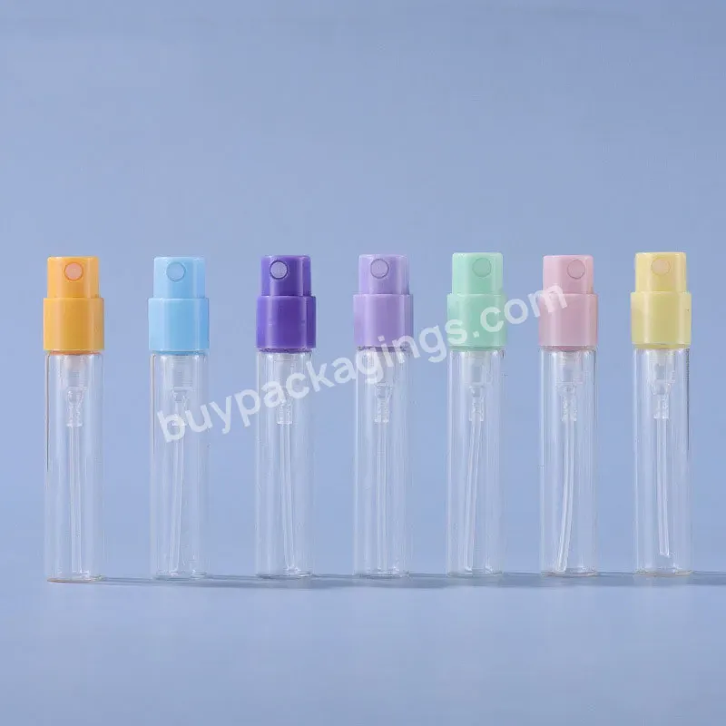 Custom Small Clear Cosmetics Perfume Mini Spray Sample Glass Bottle Packaging Perfume Tester Sample Bottle