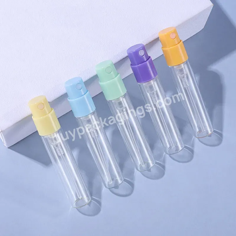 Custom Small Clear Cosmetics Perfume Mini Spray Sample Glass Bottle Packaging Perfume Tester Sample Bottle