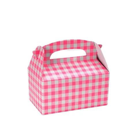 Custom small pink wedding packing  candy dog clothes gable gift box