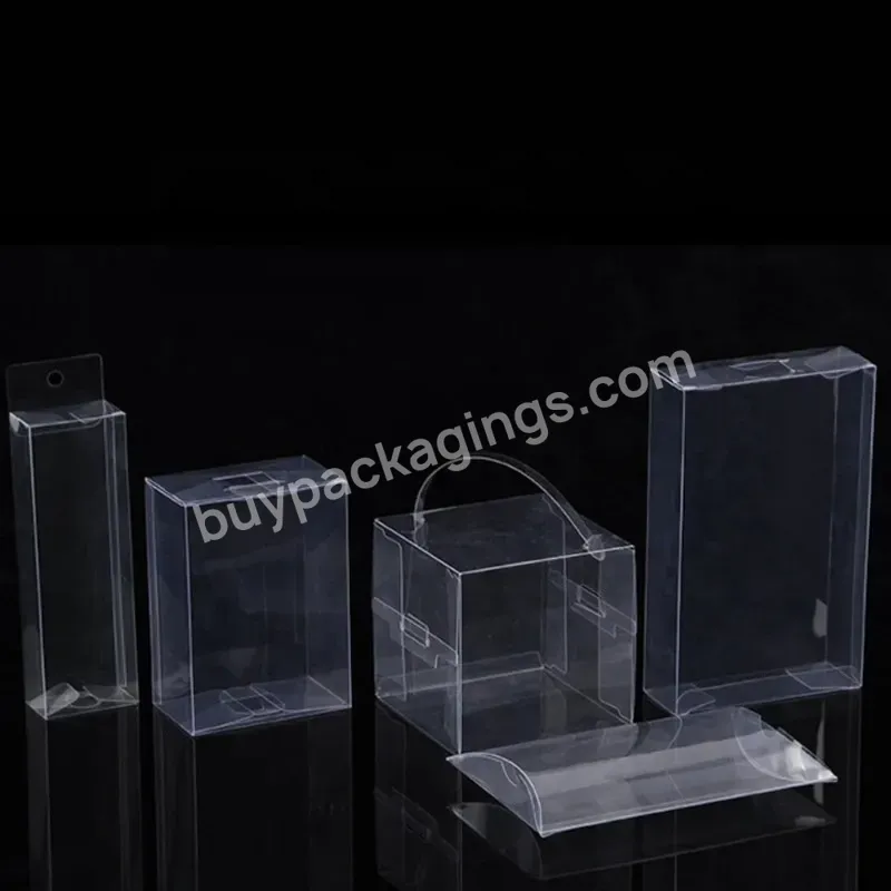 Custom Small Rigid Clear Pvc Pet Pp Plastic Gift Box Packaging