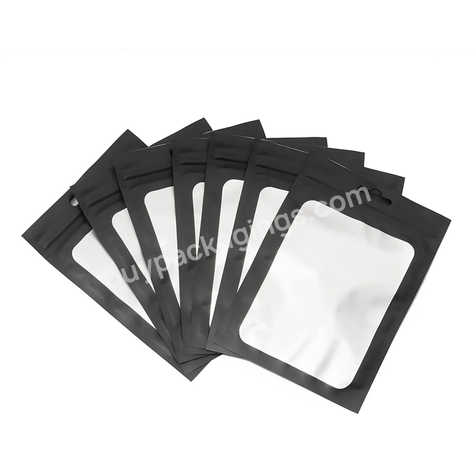 Custom Smell Proof Mylar Bags Resealable Odor Proof Bags Packaging Pouch With Window With Logo