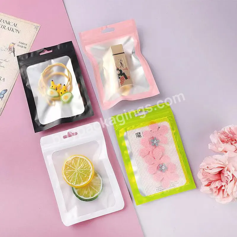 Custom Smell Proof Mylar Bags Resealable Odor Proof Bags Packaging Pouch With Window With Logo