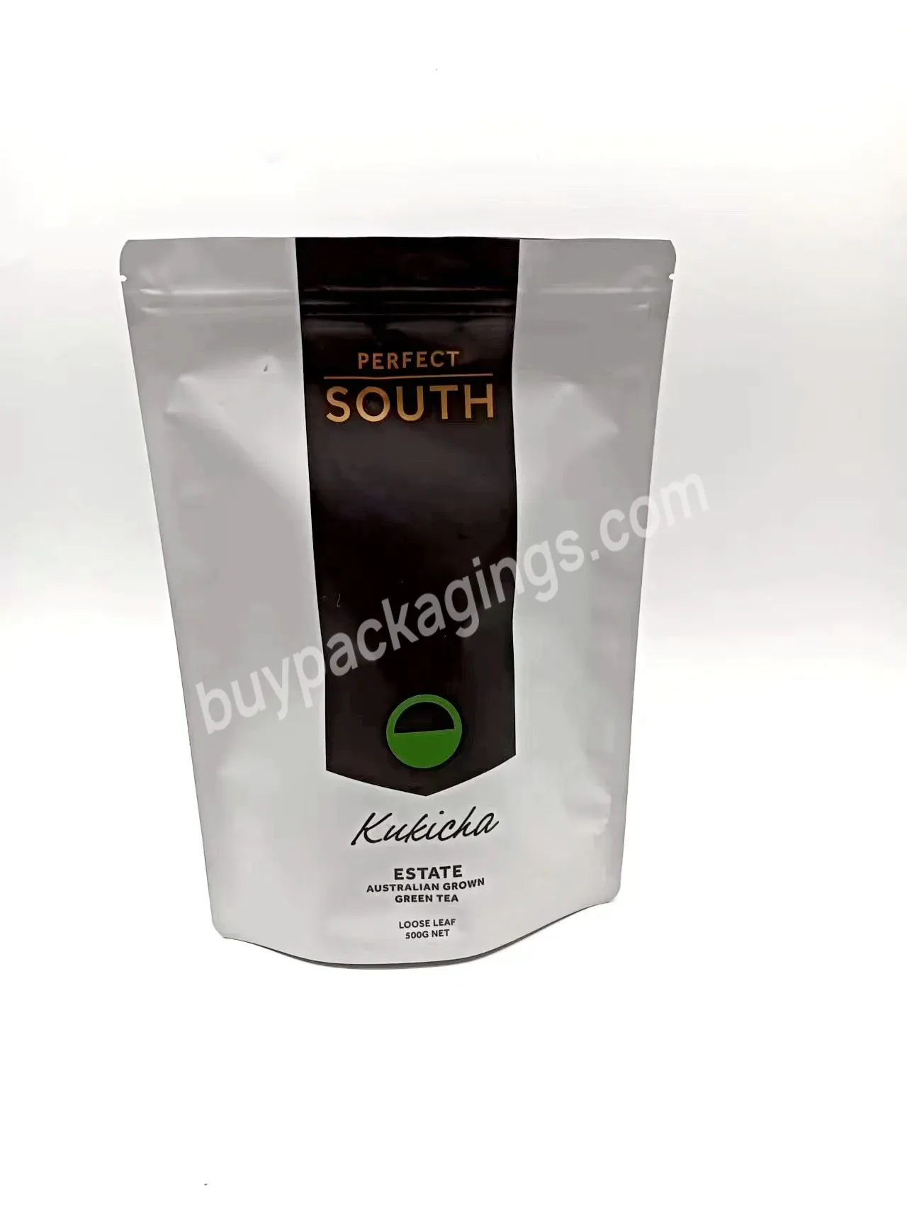 Custom Snack Packaging Resealable Aluminum Foil Stand Up Zip Lock Mylar Bags Tea Packaging Bags