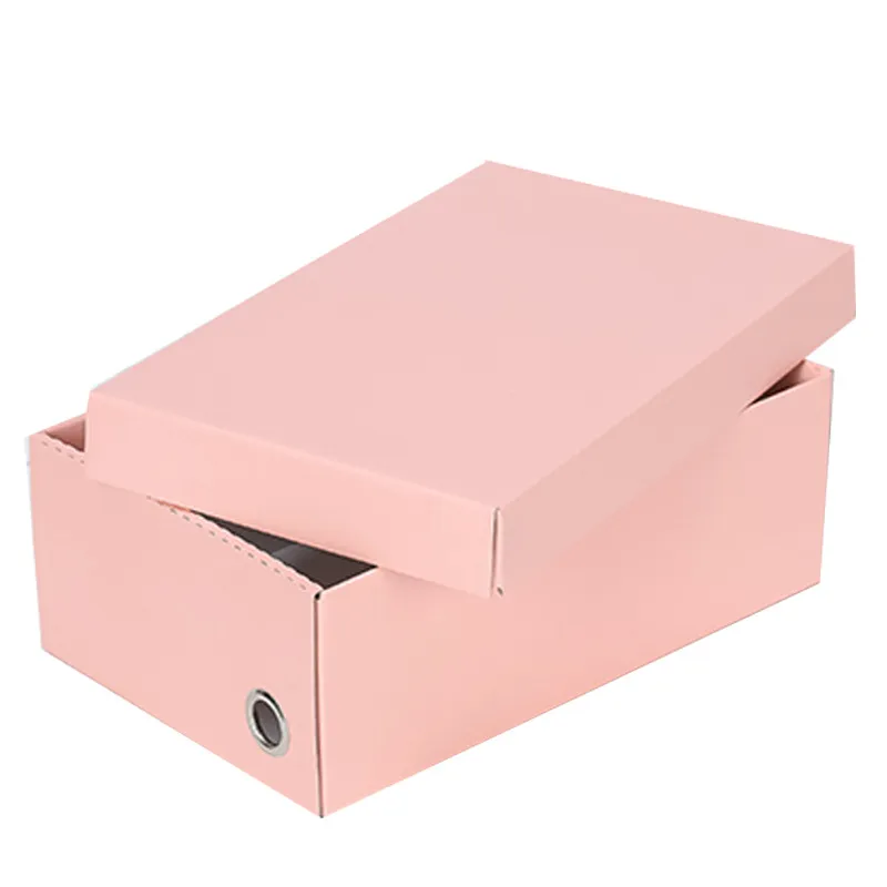 Custom sneaker environmentally friendly kraft paper cardboard men women packaging storage box shoe  paper box