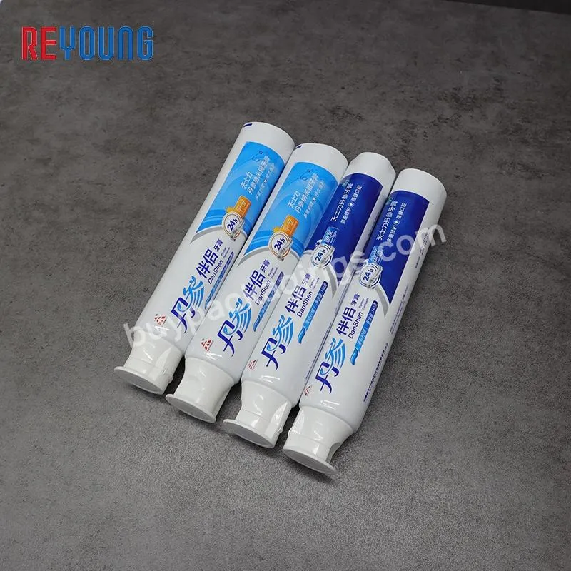 Custom Soft Printed Colors Queeze Aluminum 140g Packaging Tube Toothpaste Plastic Tubes