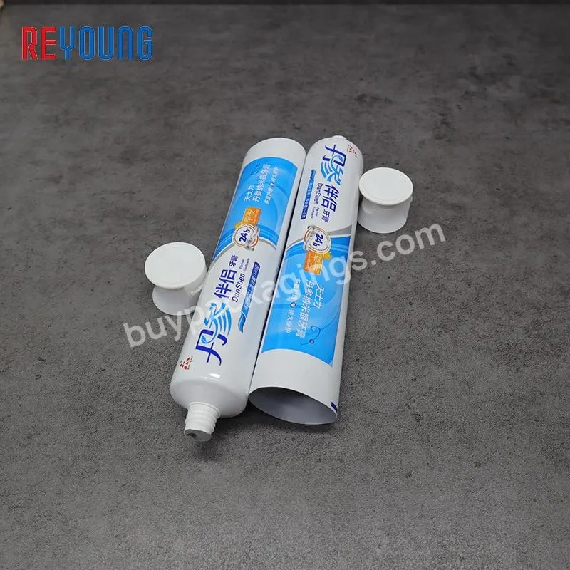 Custom Soft Printed Colors Queeze Aluminum 140g Packaging Tube Toothpaste Plastic Tubes