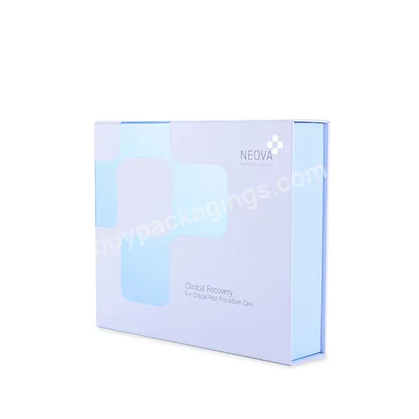 Custom Spot Uv Cosmetic Packaging Skin Care Products Magnetic Paper Rigid Box With Tray