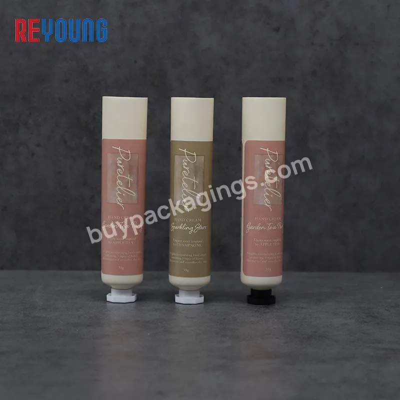 Custom Squeeze Cosmetic Pe Plastic Soft Tubes Packaging With Labeling For Hand Cream Lotion