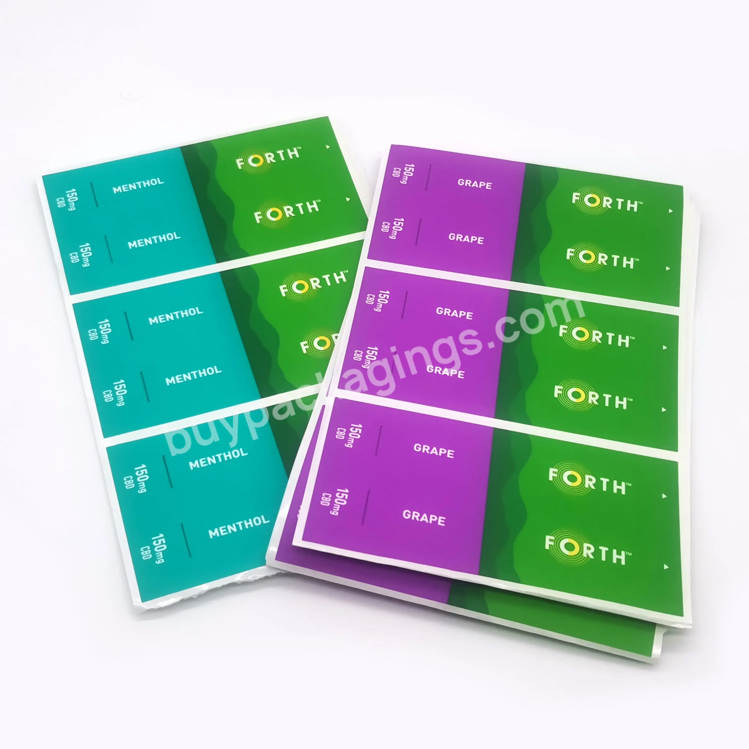 Custom Sticker Printing Soft Touch Vinyl Labels Paper Matte Size Waterproof Custom Roll Silk Printing Stickers