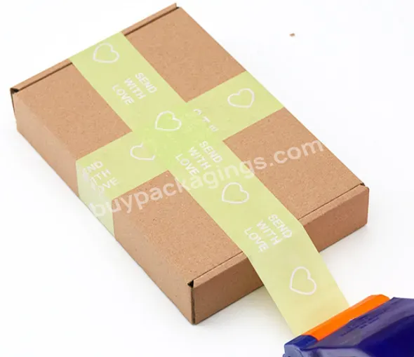 Custom Strong Luxury Brand Self Adhesive Colored Roll Packaging Tape Plastic Bopp Packing Tape Fragile Tape