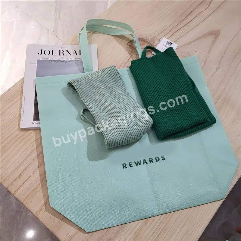 Custom Super Large Capacity Green Tote Bag One Shoulder Eco-friendly Bag Supermarket Shopping Non-woven Bag