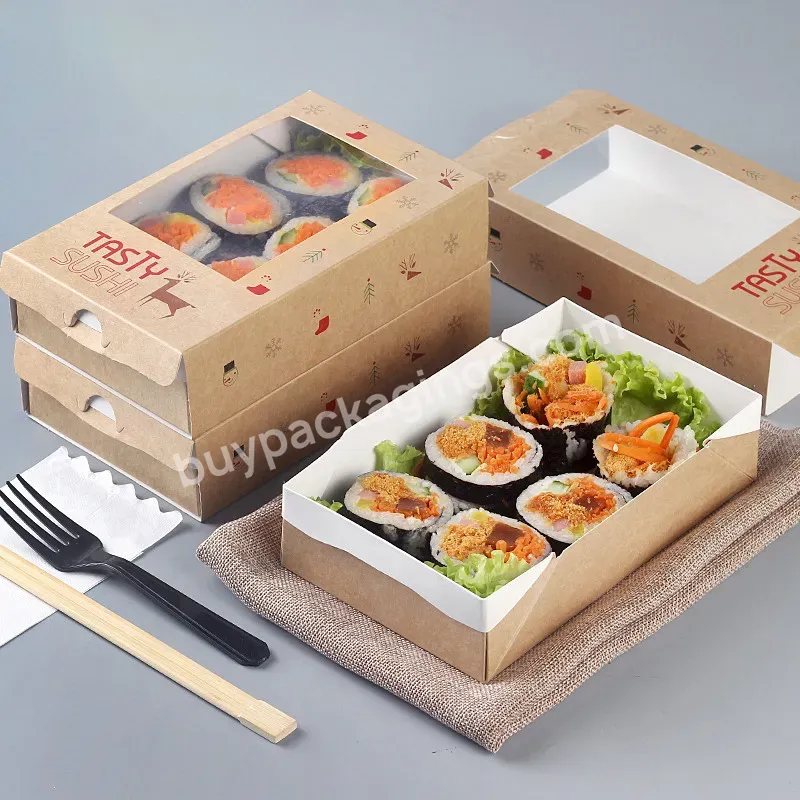 Custom Sushi Paper Box With Windows
