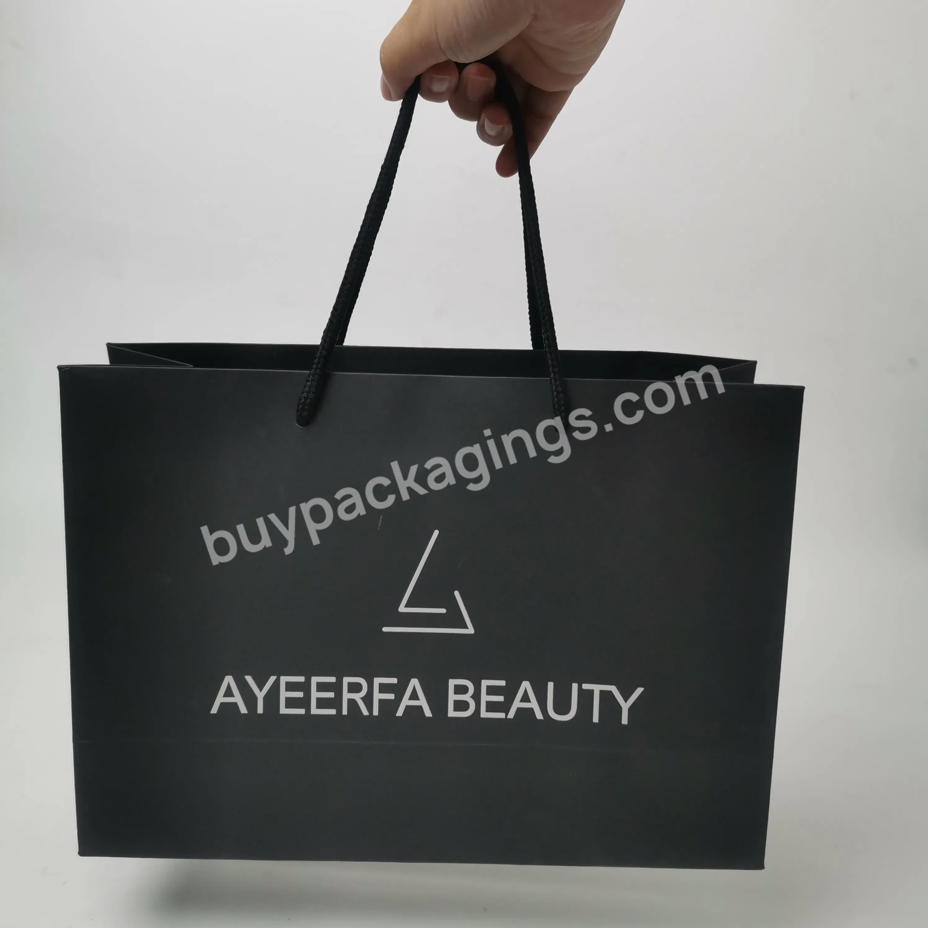 Custom Take Away Paper Bags Kraft Paper Shopping Bag Paper Bag With Your Own Logo